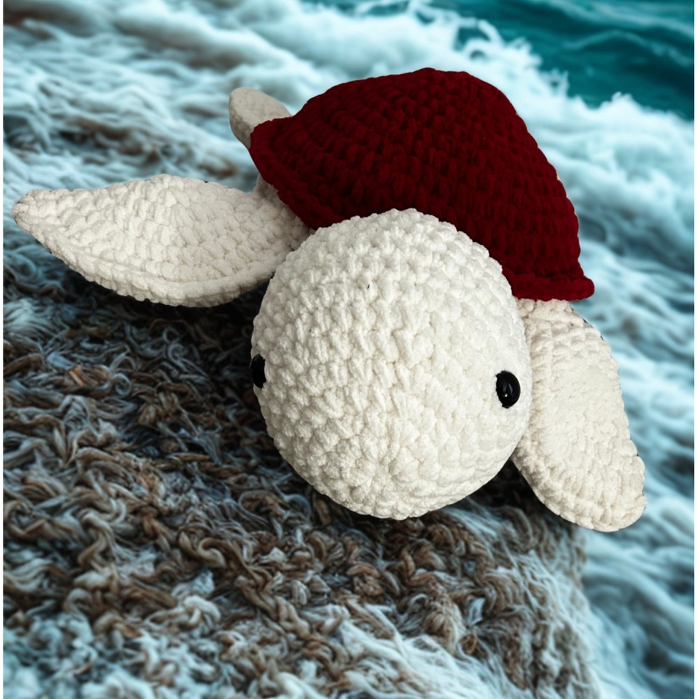 Plush Turtle with Red Shell